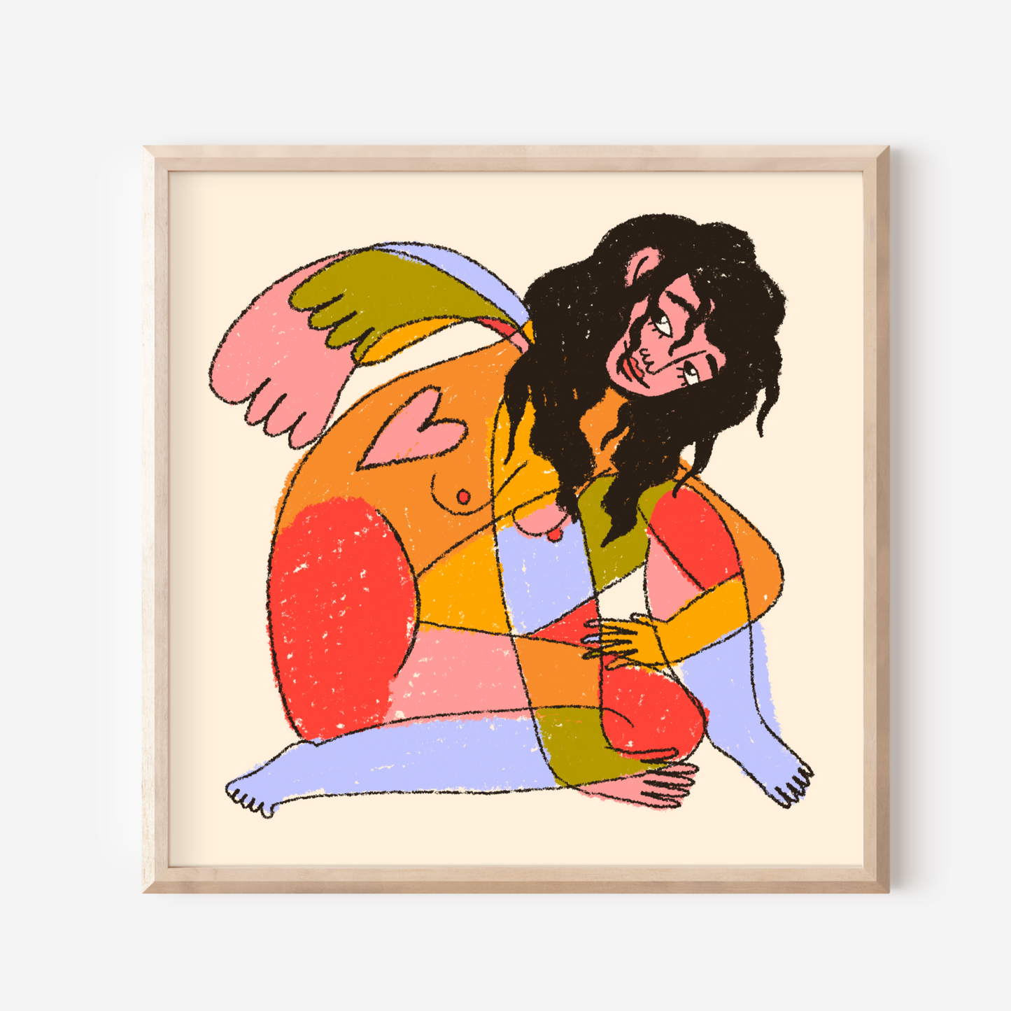 Guardian Angel 8x8" giclee print