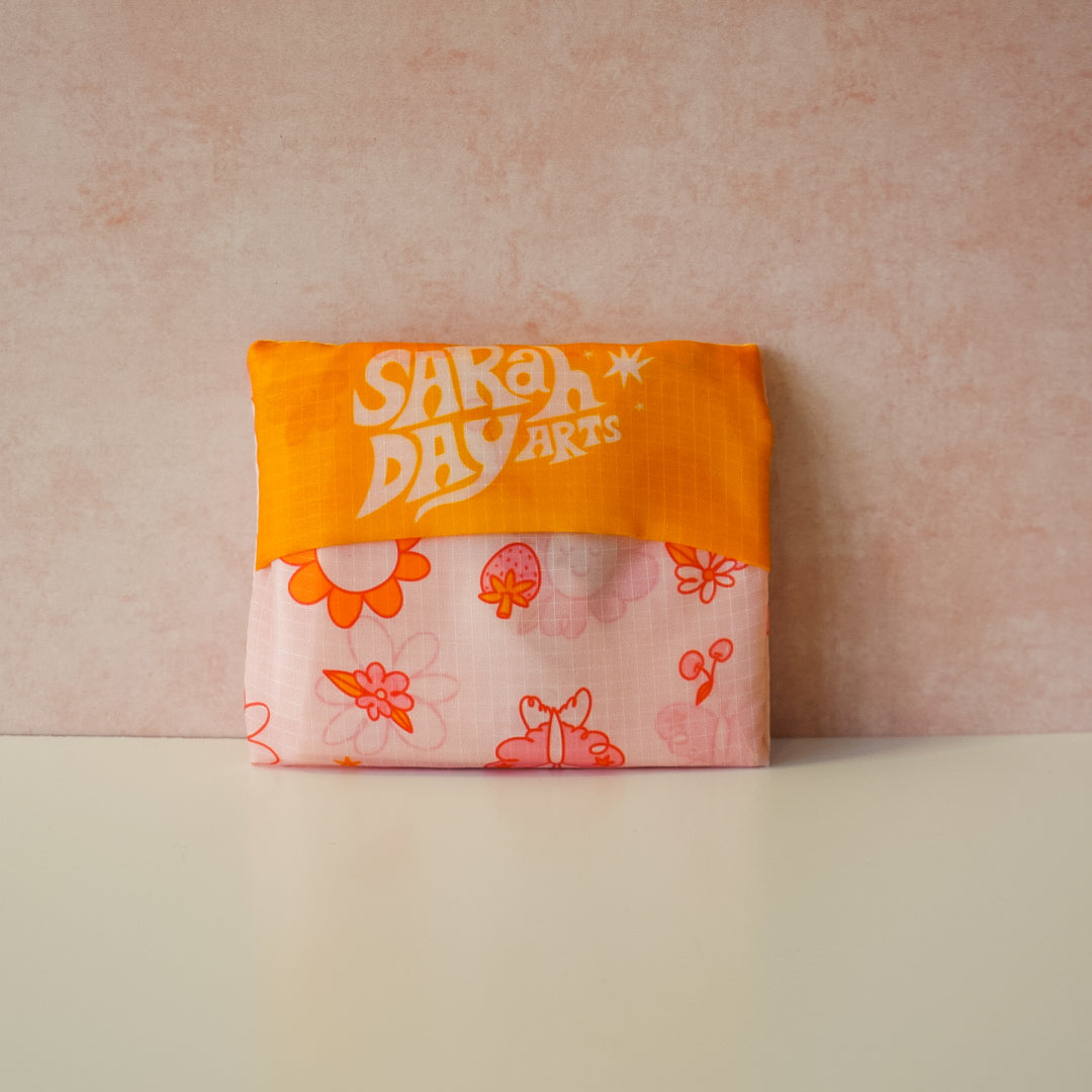 Cherry Blossom Tuck-Top Tote