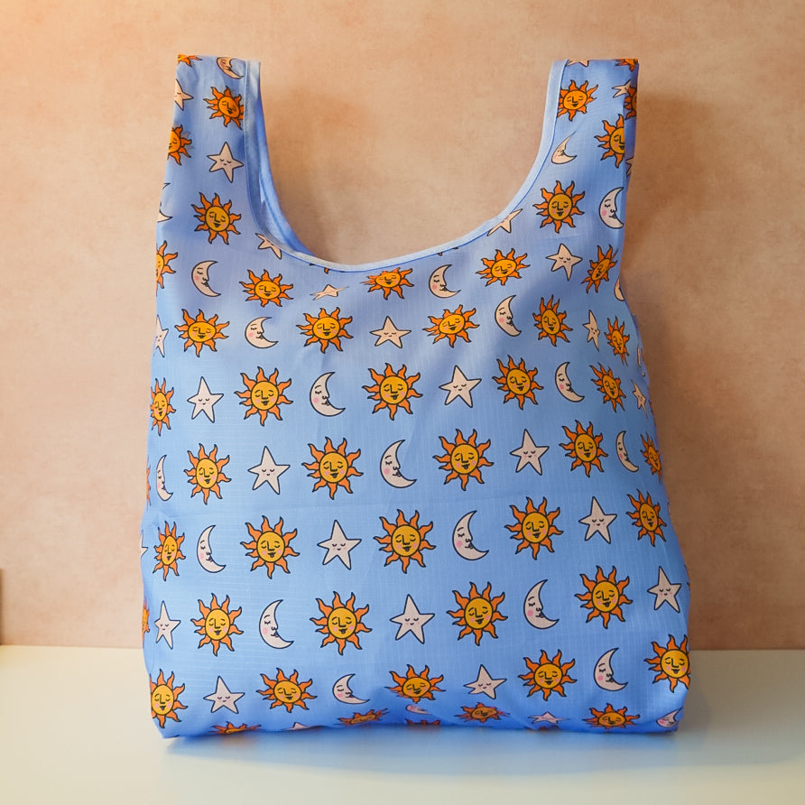 Celestial Love tuck-top tote