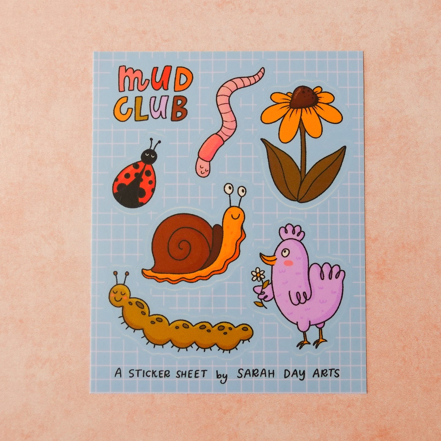 Mud Club Pals sticker sheet