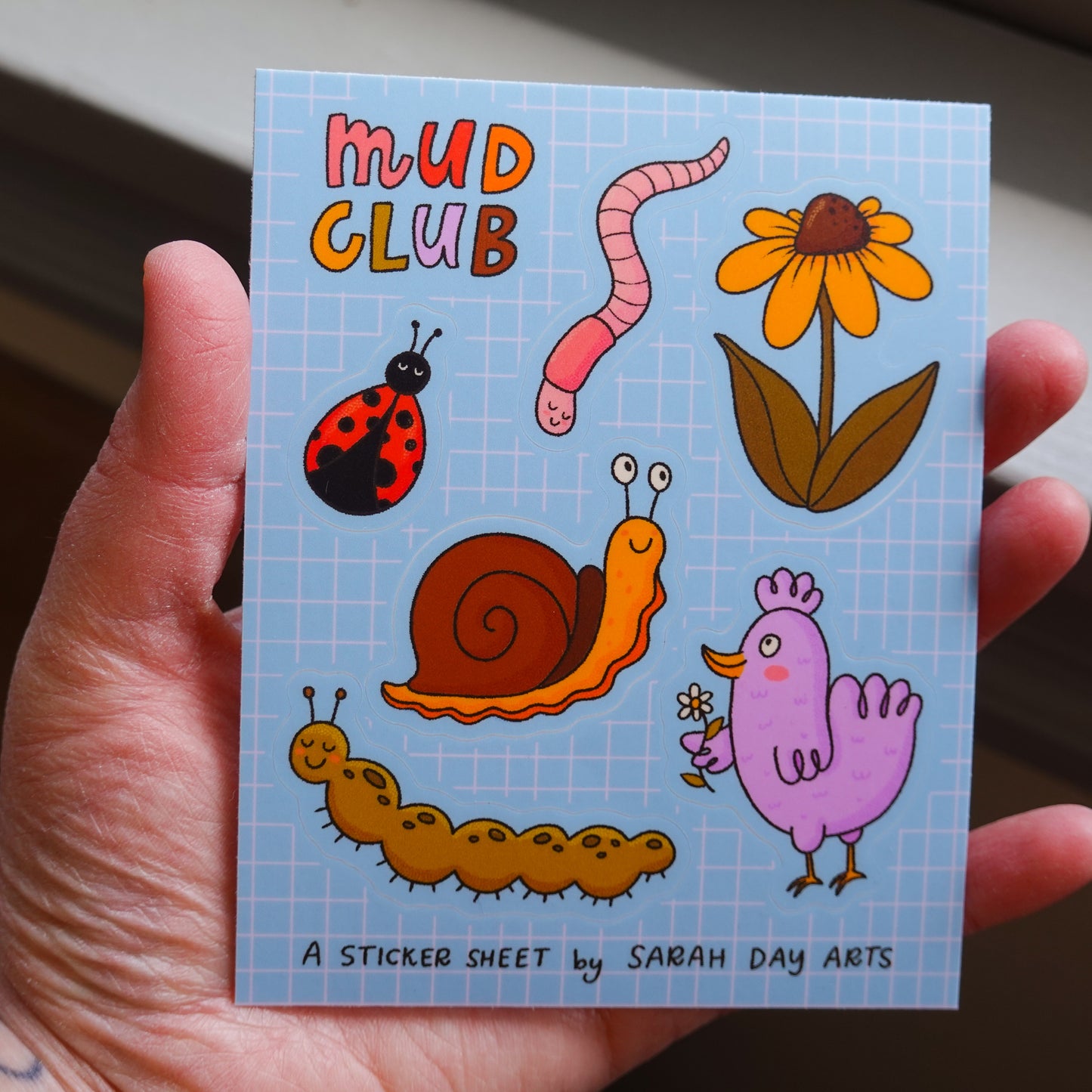 Mud Club Pals sticker sheet