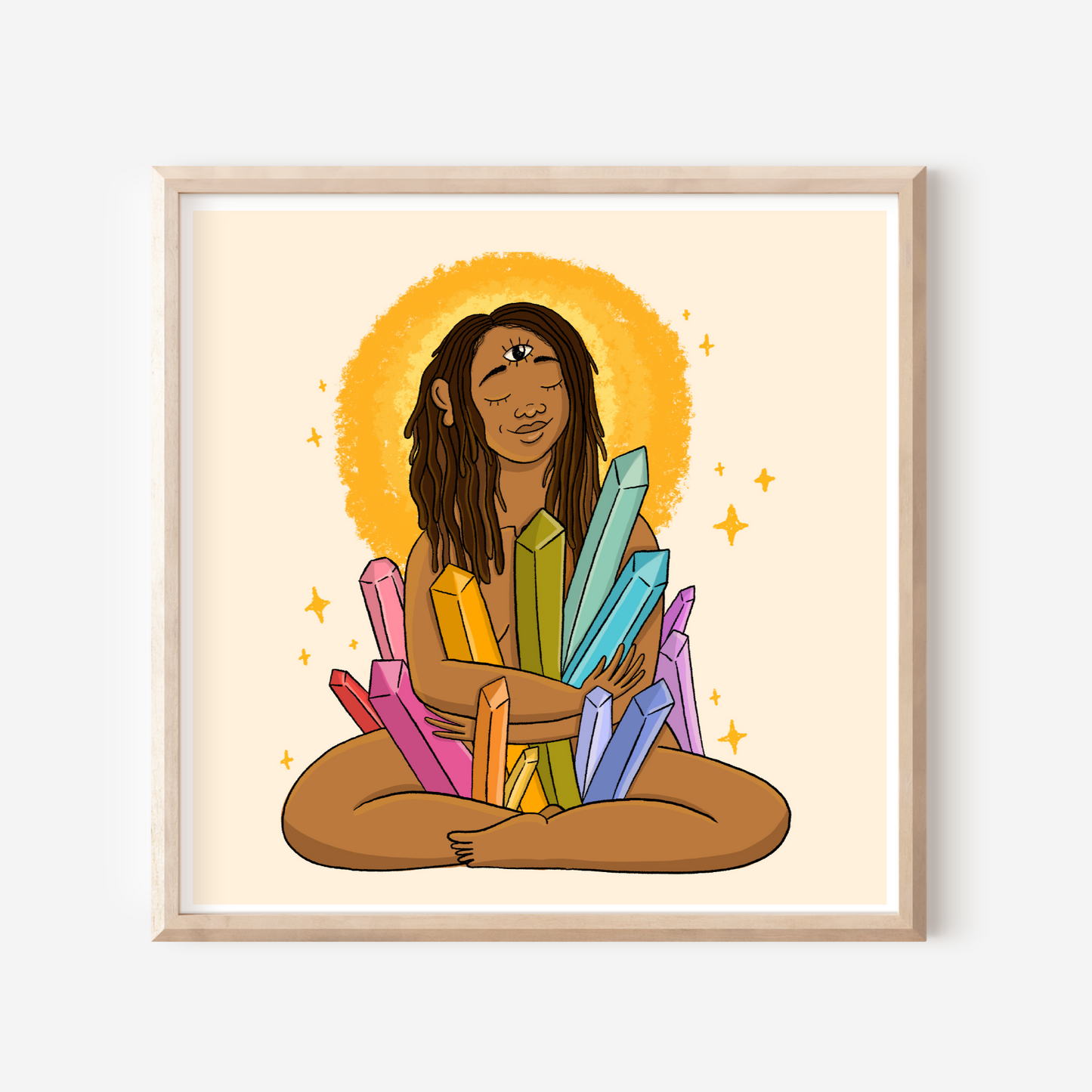 Crystal Visions 8x8" giclee print