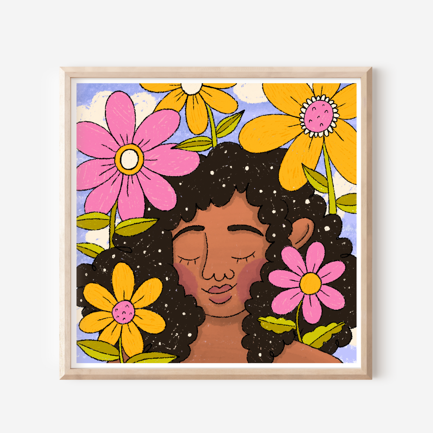 Daydreaming 8x8" giclee print