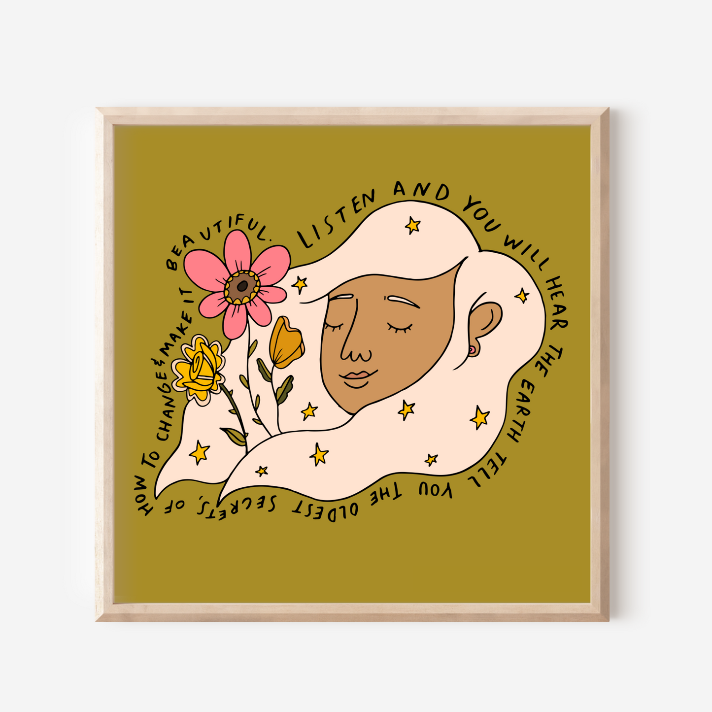 The Earth's Secrets 8x8" giclee print
