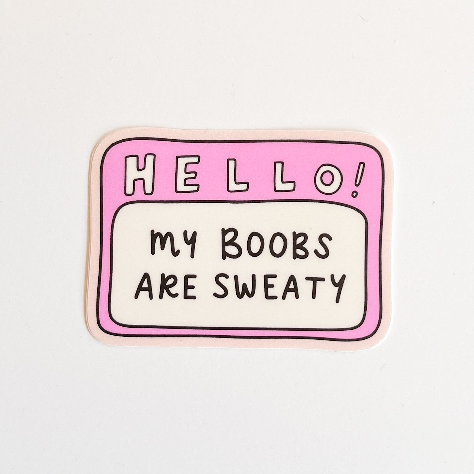 Boob Sweat sticker – Shop Sarah Day