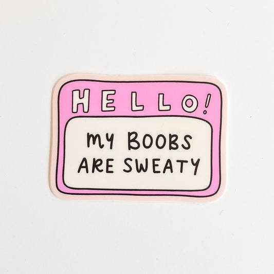 Boob Sweat sticker