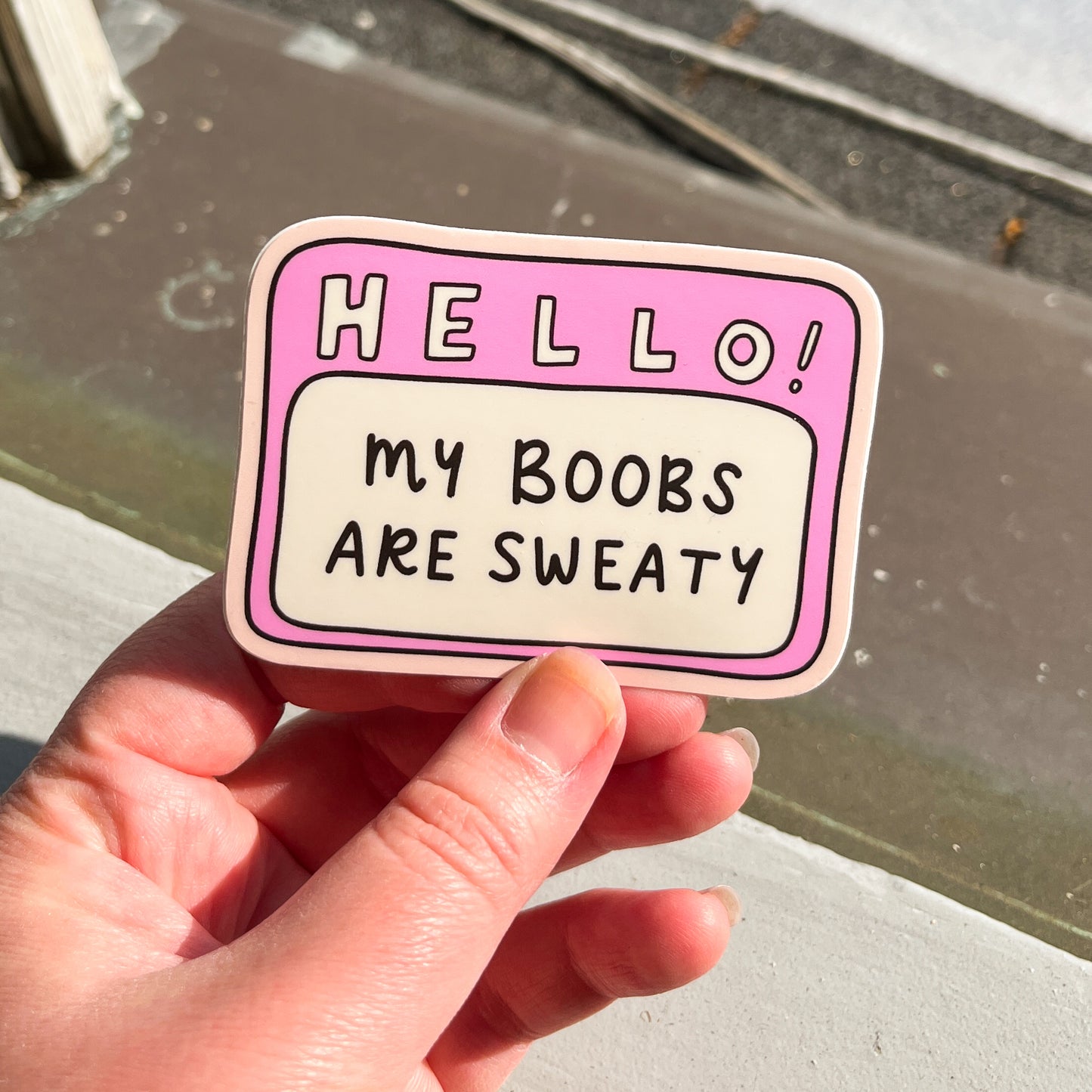 Boob Sweat sticker