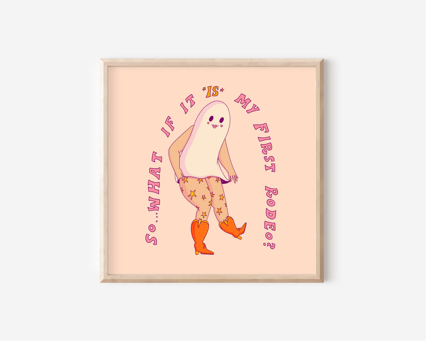First Rodeo 8x8" giclee print