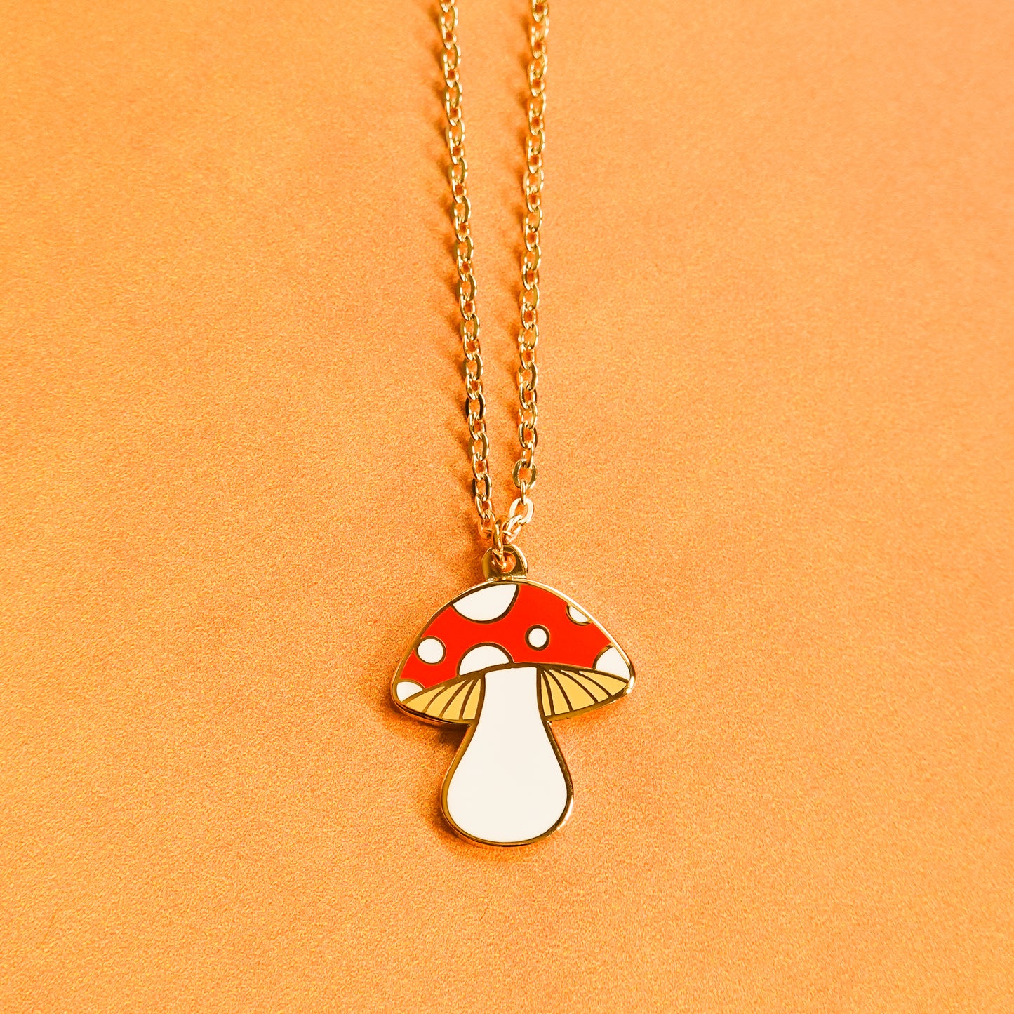 Mini Mushroom Necklace