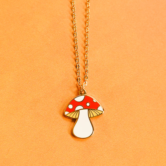 Mini Mushroom necklace
