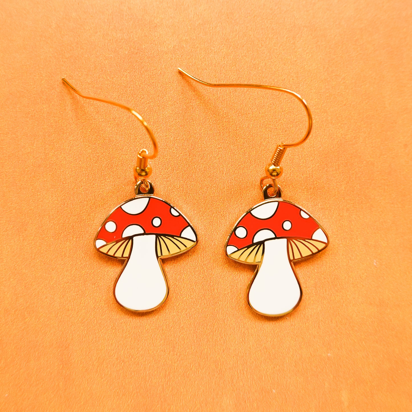 Mini Mushroom Earrings