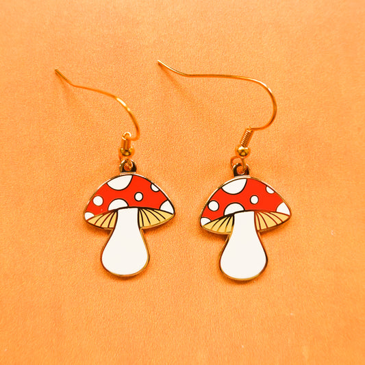 Mini Mushroom earrings