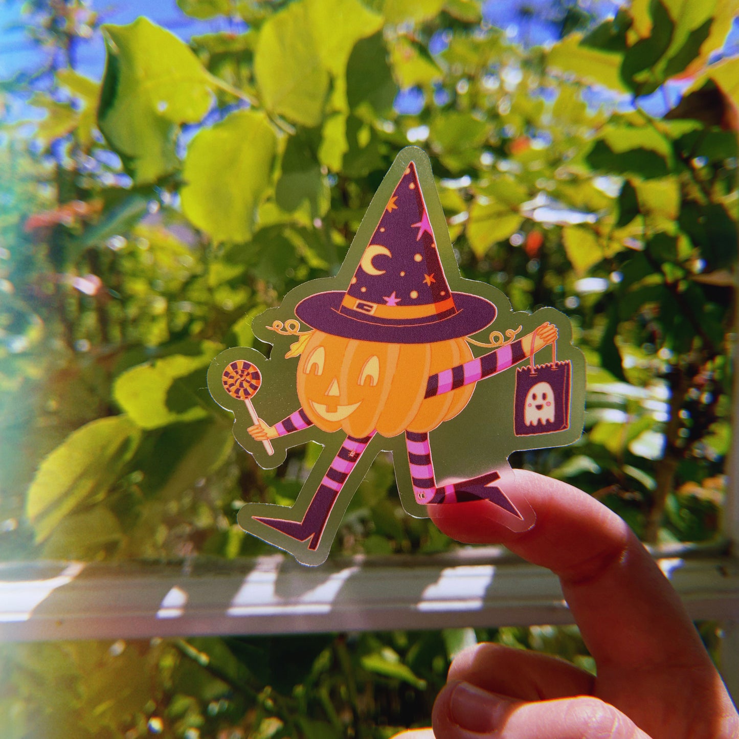 Pumpkin Witch sticker