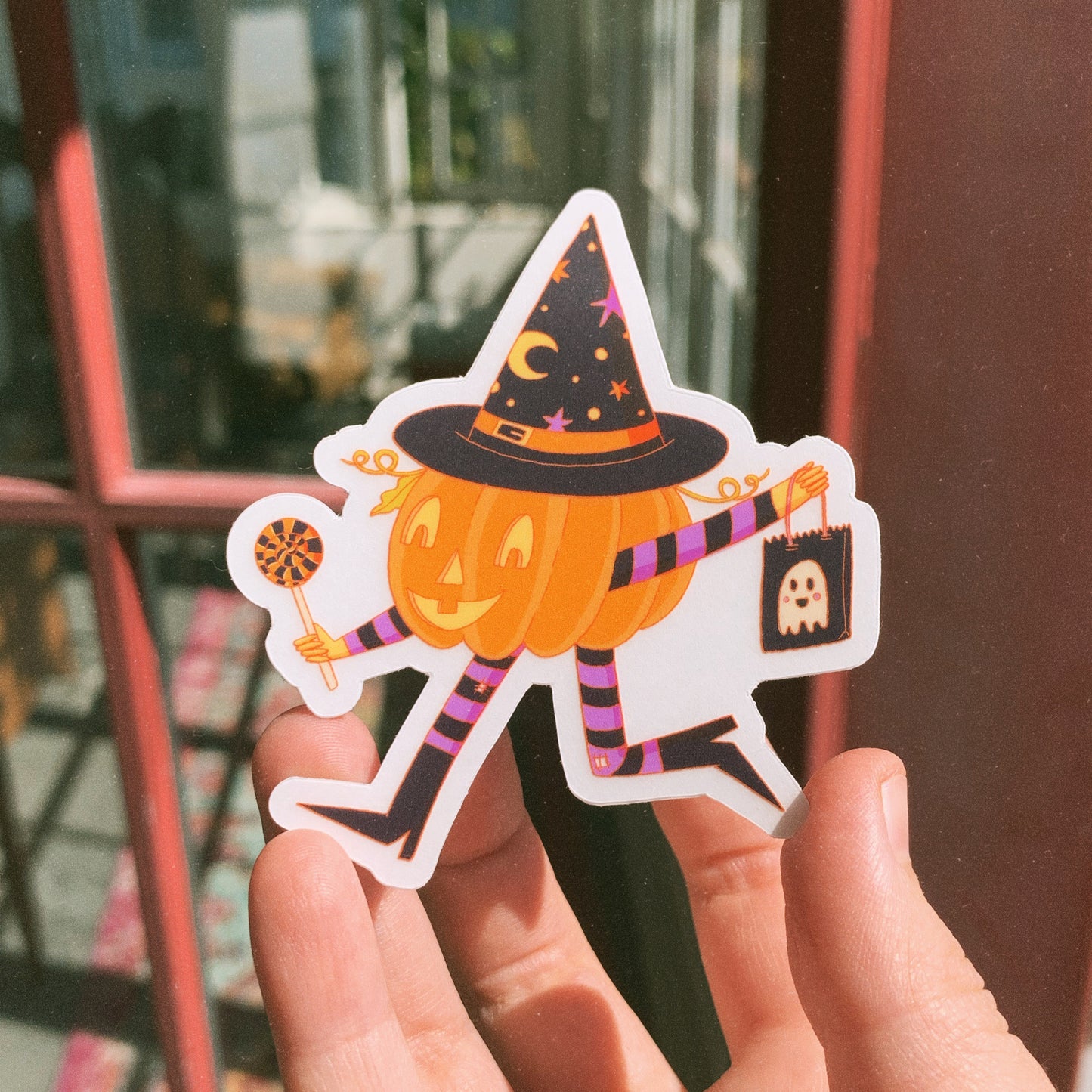 Pumpkin Witch sticker