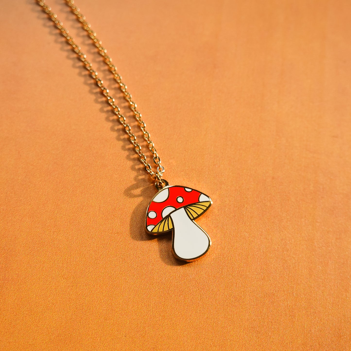 Mini Mushroom Necklace