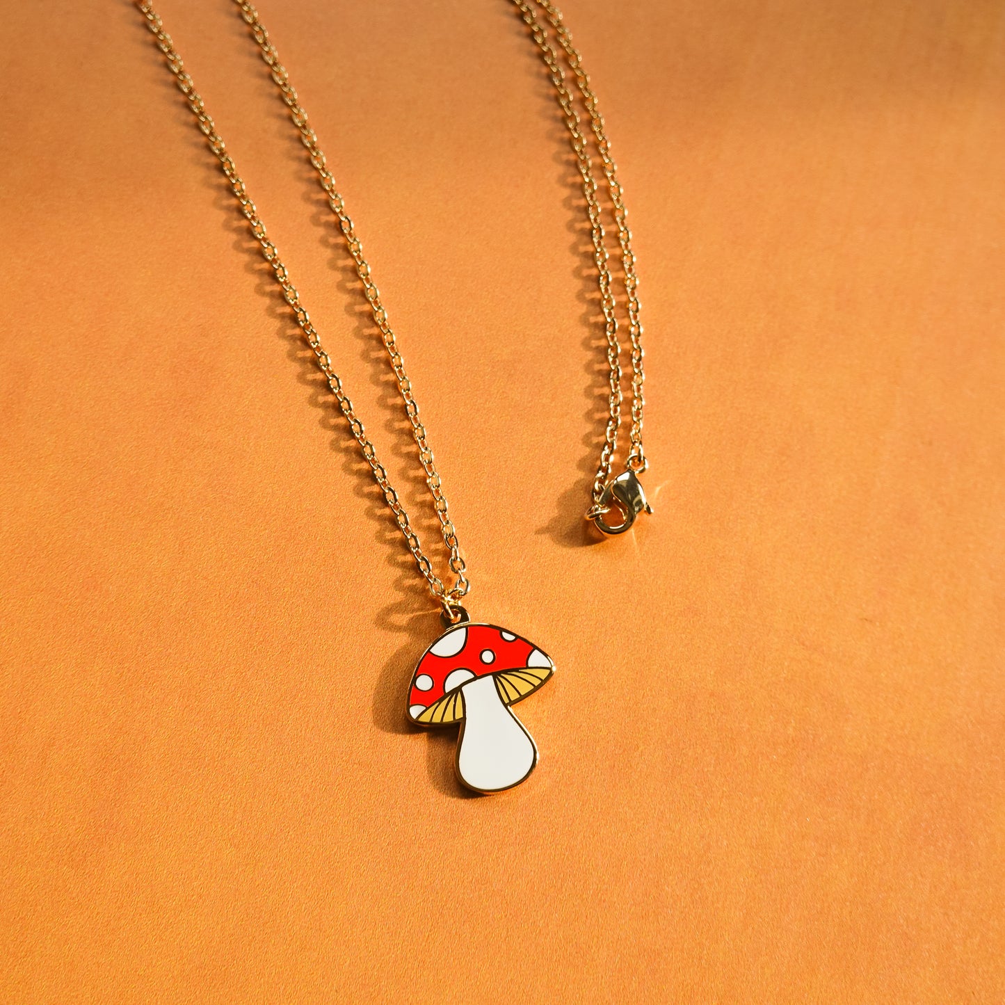 Mini Mushroom Necklace