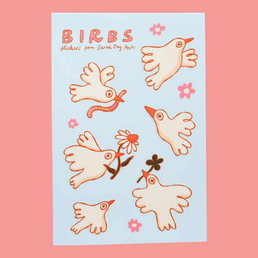 Birbs sticker sheet