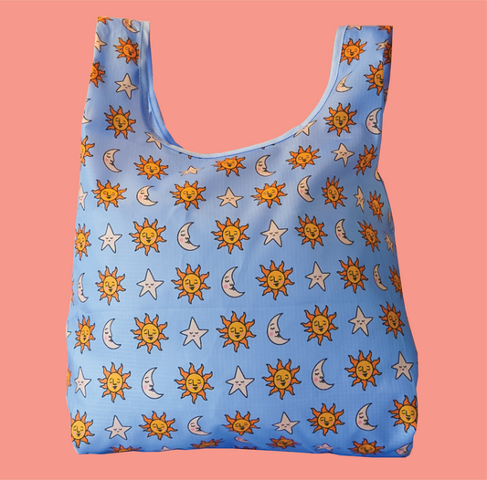 Celestial Love tuck-top tote