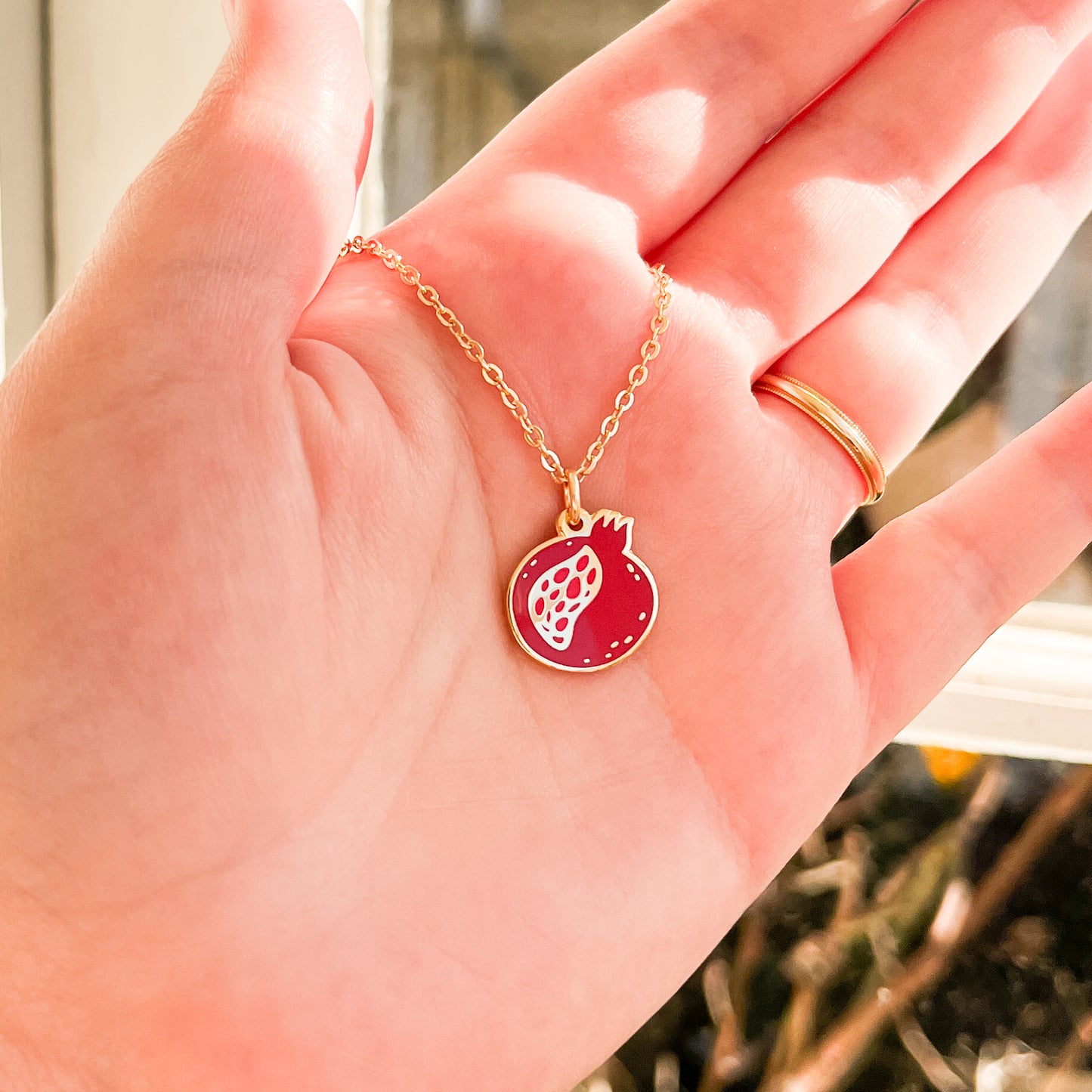 Pomegranate necklace