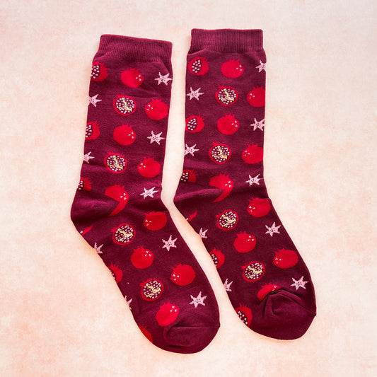 Pomegranate socks