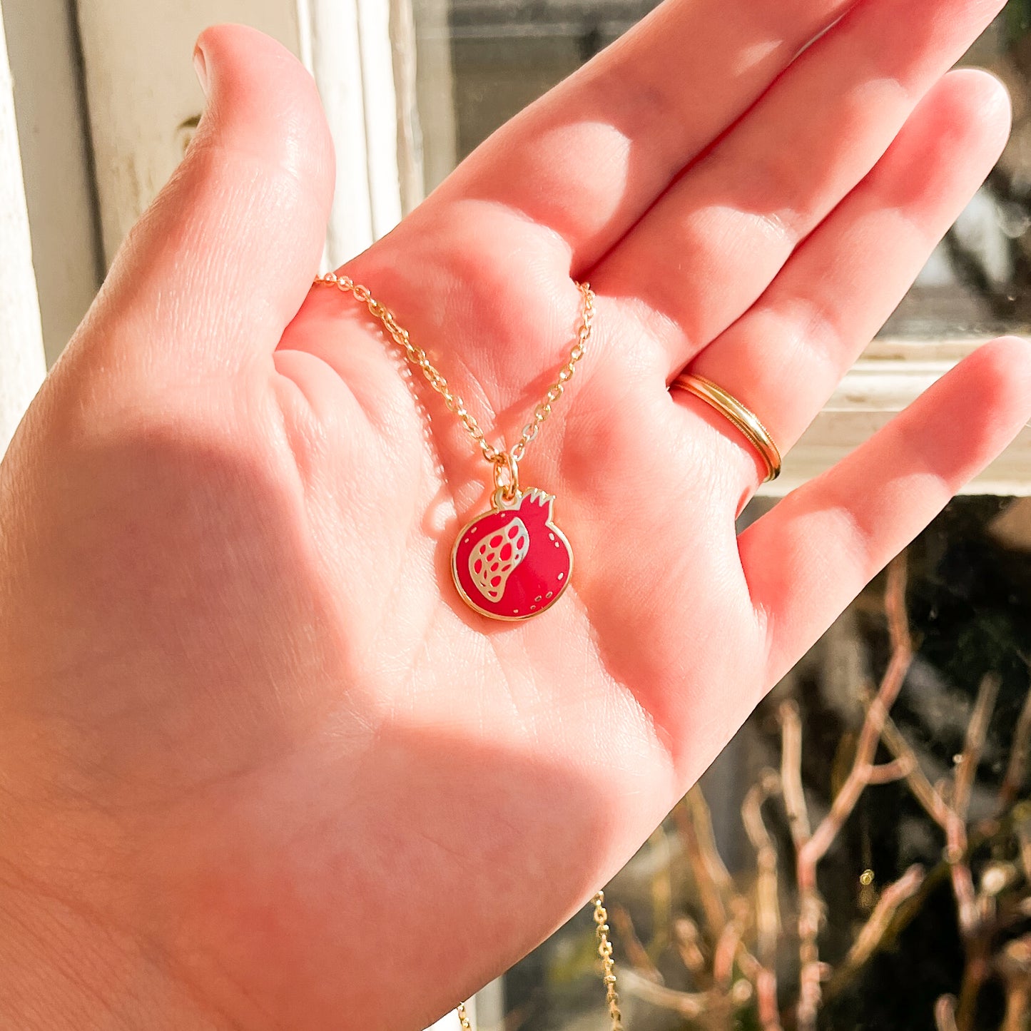 Pomegranate necklace