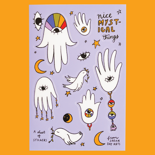 A Nice Mystical sticker sheet