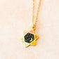 Rainbow Cosmic Magen David necklace