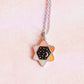 Rainbow Cosmic Magen David necklace