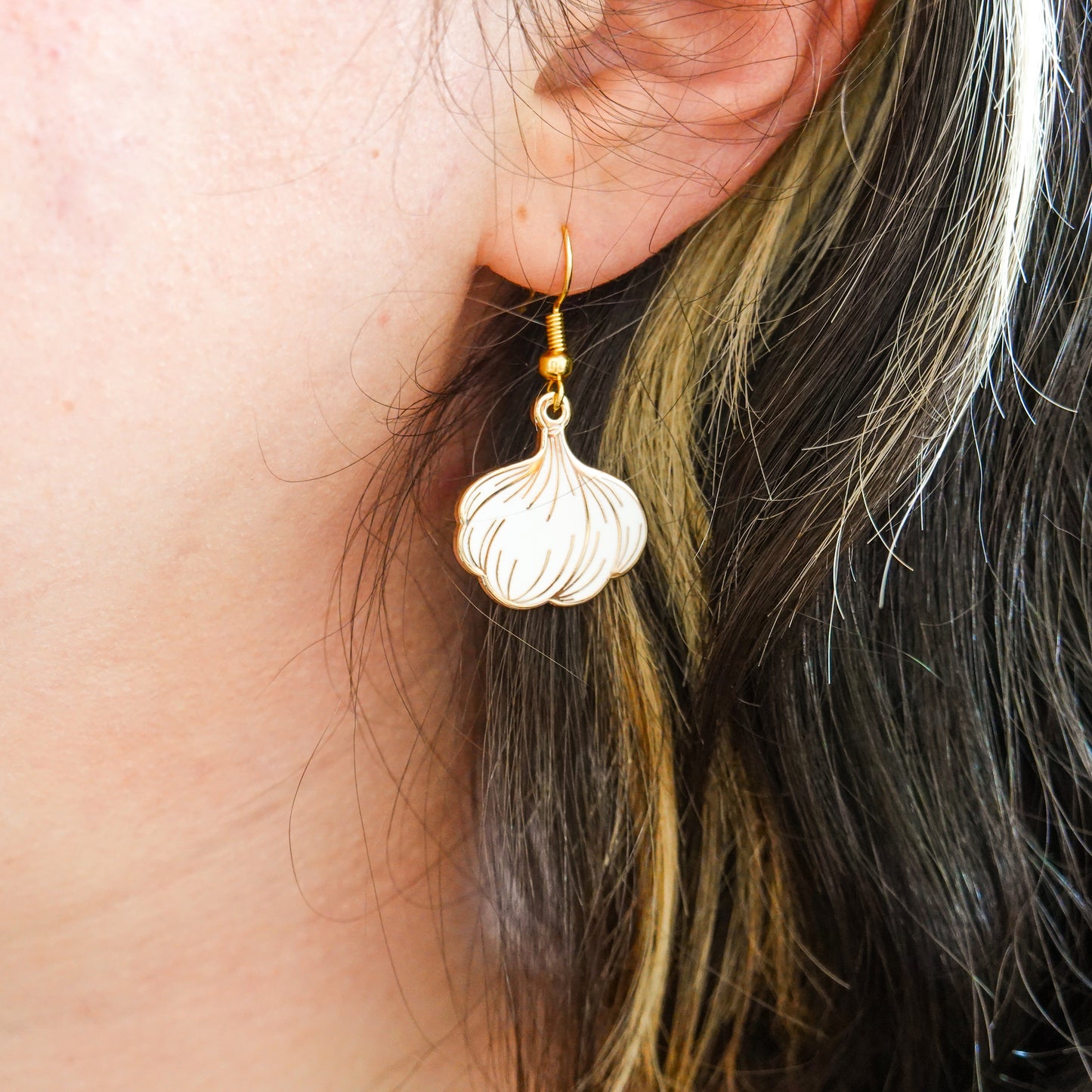 Garlic earrings