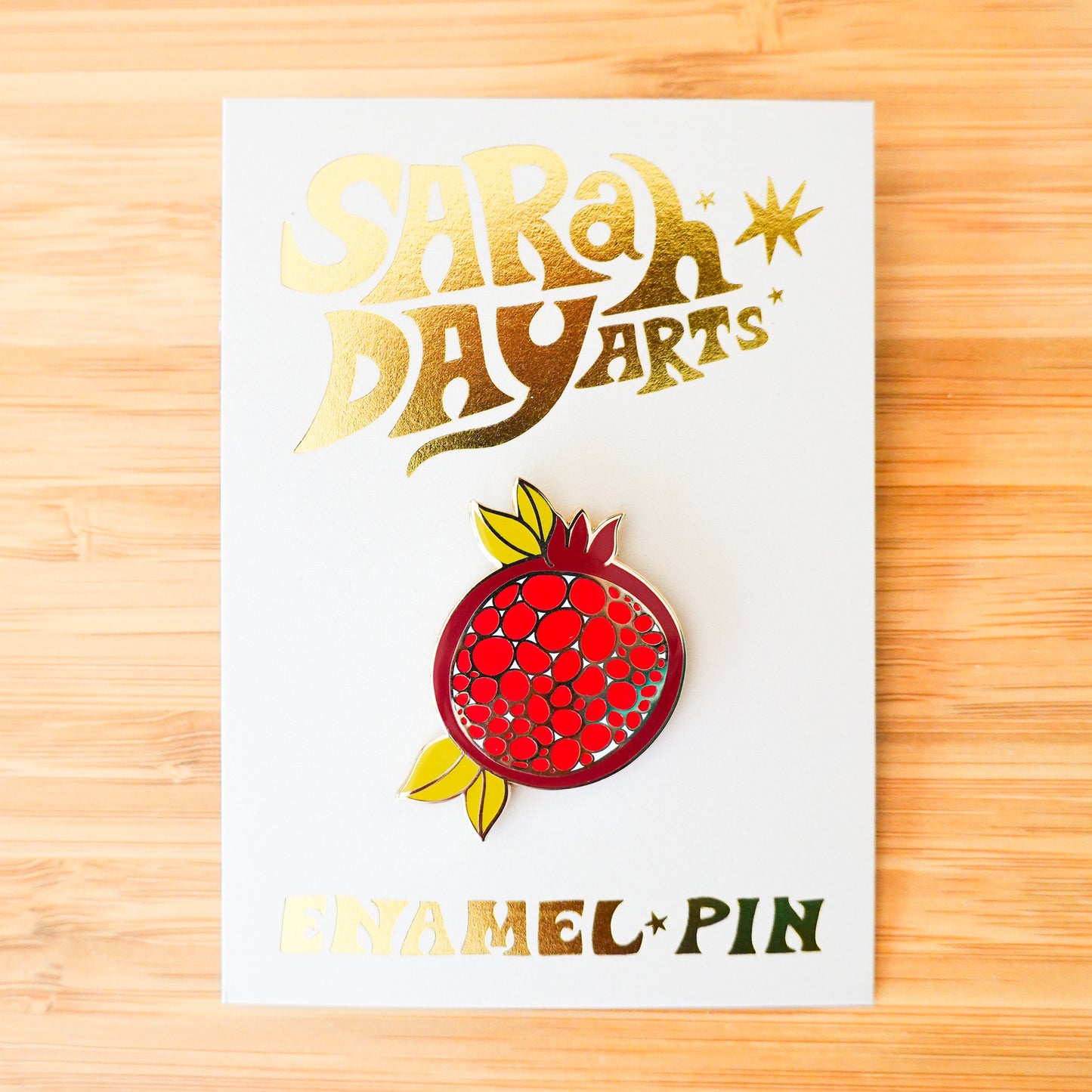 Pomegranate enamel pin