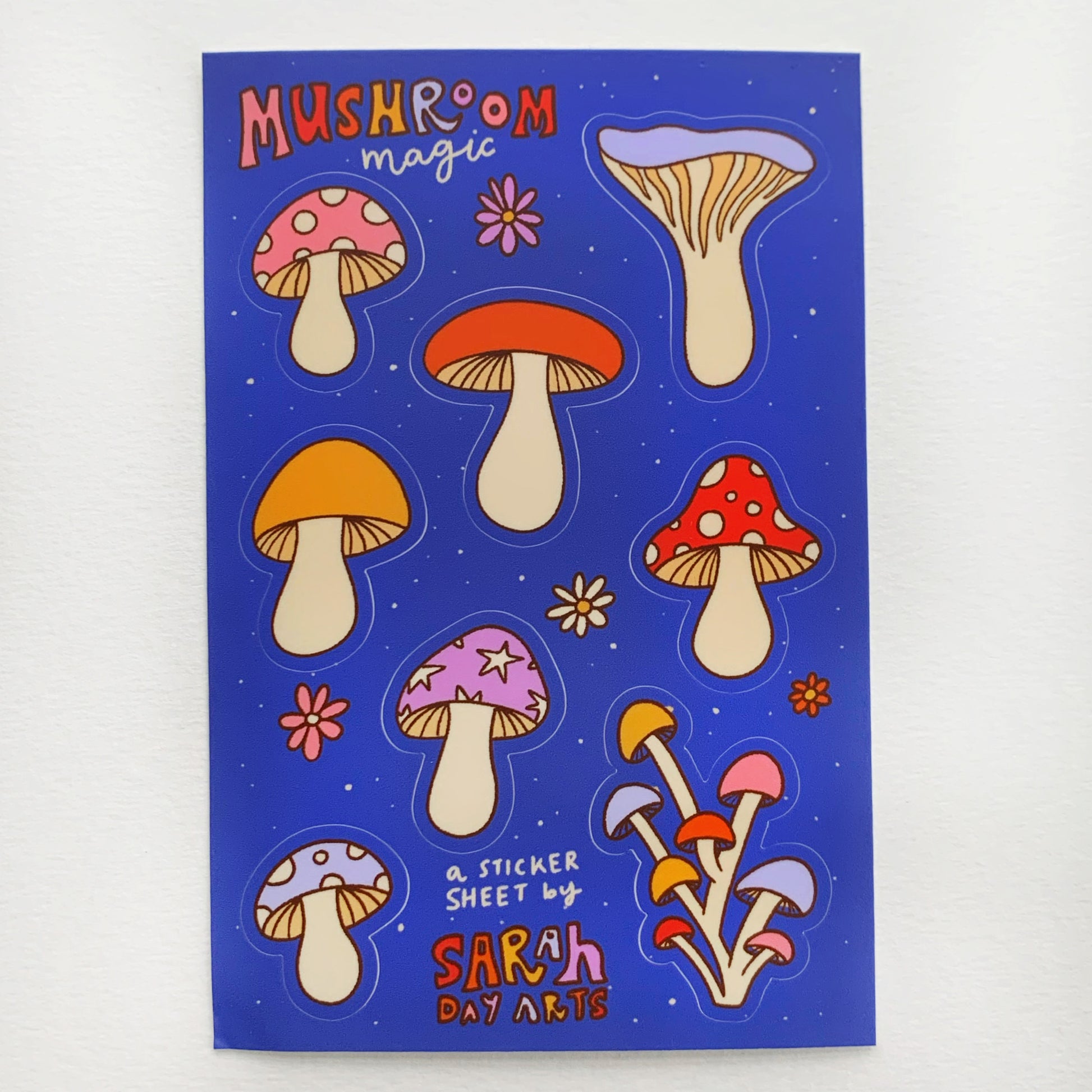 Individual Stickers of Cards from the Mushroom Hunter’s Tarot