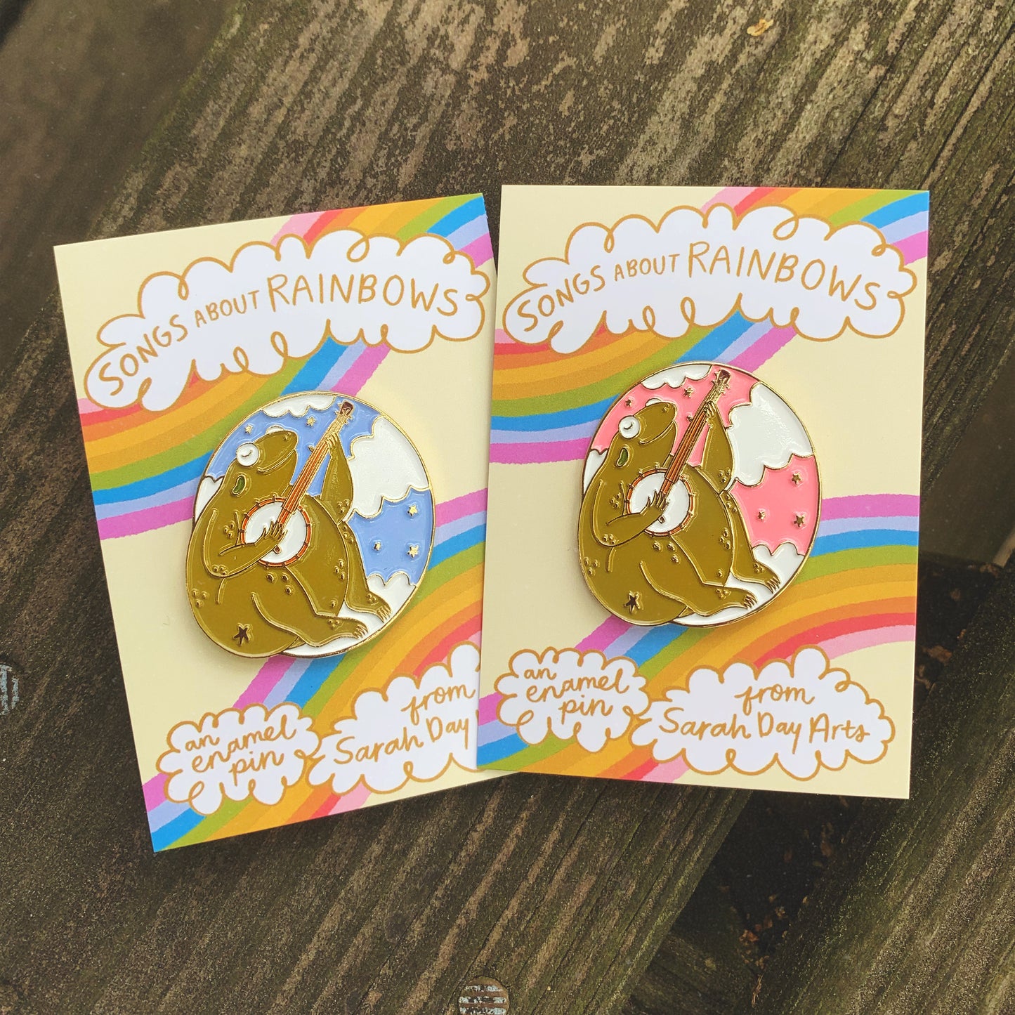 Songs About Rainbows enamel pin