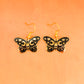 Goth Moth Earrings